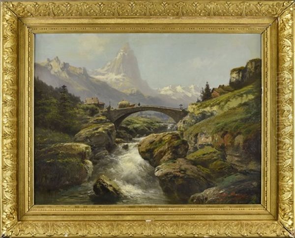 Pont De Pierre Et Torrent De Montagne - view 1