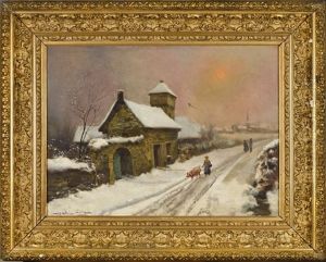 Relais De Poste Sous La Neige