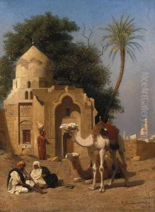 A Rest Outside The Mosque