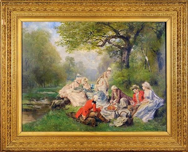 Le Dejeuner Champetre Sous Le Regne De Louis Xv - view 1