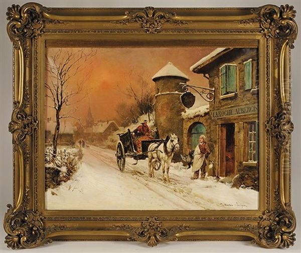 L'auberge Du Pere Laroche Sous La Neige - view 1