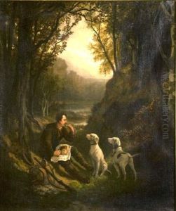 La Halte Du Chasseur by Theodore Levigne