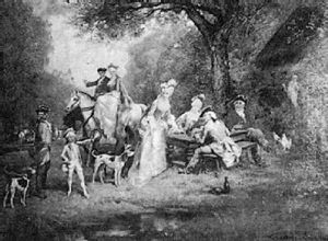 Le Dejeuner De Chasse by Theodore Levigne