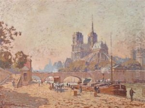 Paris, La Seine Et Notre-dame