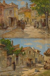 Vues De Provence (2 Works) by Sophus Theobald Levinsen