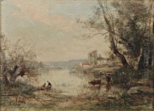 Bord De Riviere (pair) by Maurice Levis