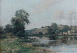 La Pointe De L'etang A Bain De Bretagne by Maurice Levis