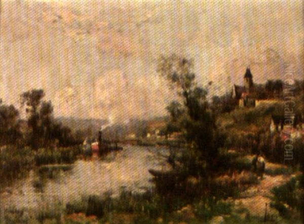 La Seine A Herblay - view 1
