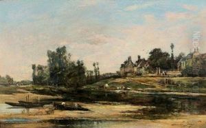 Lavandiere Au Bord De L'yonne