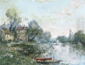 Bords De La Loire, Saint Florent Le Vieil (+ Another Similar; Pair)