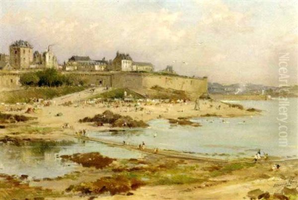 Beach At St. Malo - view 1