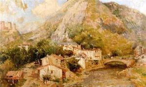 Kleines Franzosisches Dorf Am Fluss Kleines Franzosisches Dorf Am Fluss