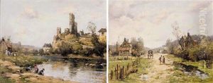 Lavandieres Au Bord De La Riviere Lavandieres Au Bord De La Riviere