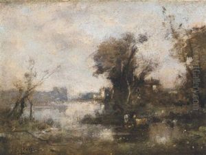 Paysage De Barbizon by Maurice Levis