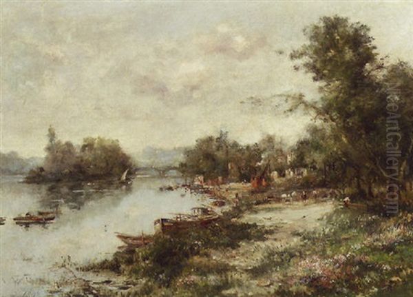 La Seine A Courbevoie - view 1