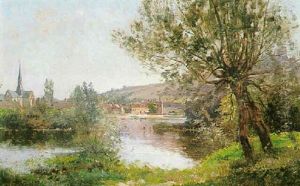 Les Bords De Seine Au Petit Andely by Maurice Levis