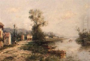 La Seine A La Frette by Maurice Levis