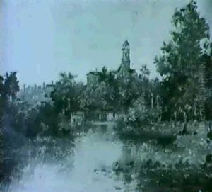 Un Village Au Bord De La Riviere by Maurice Levis