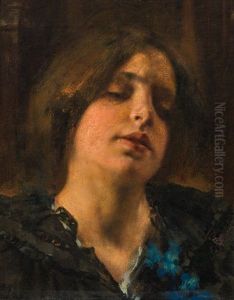 Portrait Of A Girl ("die Holde Jugendzeit") by Max Levis