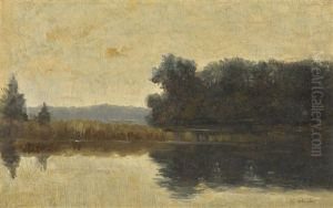 Evening By The Lake by Isaak Ilyich Levitan