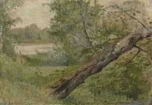 Tree By The Lake by Isaak Ilyich Levitan