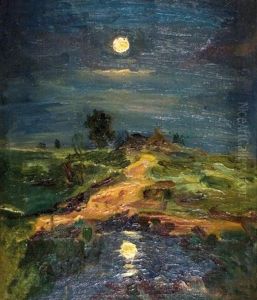 Landscape In The Moonlight by Isaak Ilyich Levitan