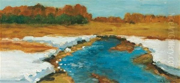 Spring, Last Snow (study) - view 1