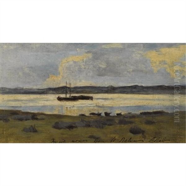Boats On A Lake - view 1