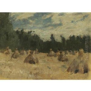 Haystacks by Isaak Ilyich Levitan