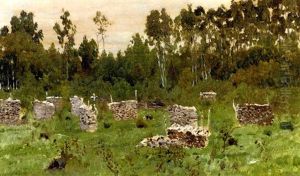 Woodpiles In The Forest