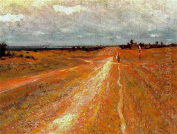 Feldweg Mit Figurlicher Staffage - view 1