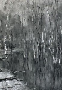 Study For Spring Floodtide by Isaak Ilyich Levitan