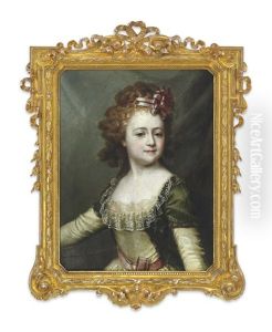 Portrait Of Grand Duchess Alexandra Pavlovna Of Russia (1783-1801) by Dimitri Gregoriovitc Levitsky