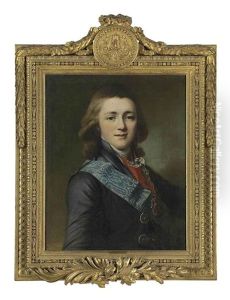 Portrait Of The Grand Duke Alexander Pavlovich (1777-1825) by Dimitri Gregoriovitc Levitsky