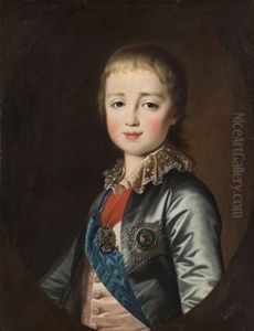 Portratt Forestallande Storfursten Konstantin Pavlovich Som Barn by Dimitri Gregoriovitc Levitsky