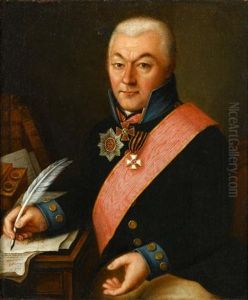Portrait Of Count Grigory Grigoryevich Orlov by Dimitri Gregoriovitc Levitsky