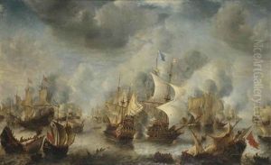 The Battle Of Scheveningen, 10 August 1653 (after Jan Abrahamsz. Beerstraten)
