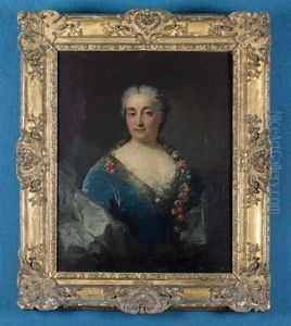 Portrait En Buste De Francoise Colombil by Robert Levrac-Tournieres
