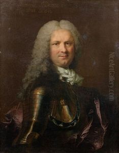 Portrait De Charles Francois Le Desme by Robert Levrac-Tournieres