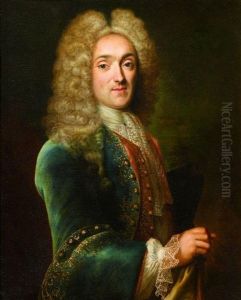 Portrait De Nicolas Marye, Vicomte De Blosseville by Robert Levrac-Tournieres