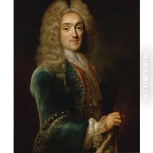 Portrait Of Nicolas Marye, Viscount De Blosseville (1683-1754) by Robert Levrac-Tournieres