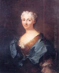 Portrait De Catherine Guyer by Robert Levrac-Tournieres