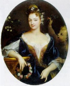 Portrait De Pauline De Grignan Au Moment De Son Mariage Avec Le Marquis De Simiane