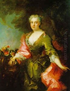 Bildnis Einer Dame Mit Blumen Bildnis Einer Dame Mit Blumen