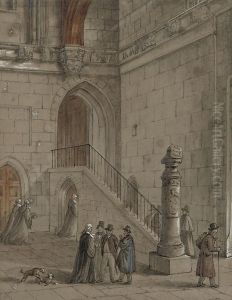 The Entrance To The Court Of The King's Bench, Westminster by Siegfried Detlev Bendixen