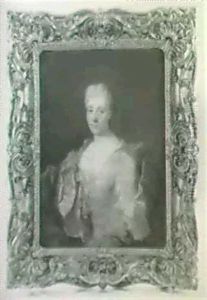 Portrait De Femme A La Robe Rouge by Robert Levrac-Tournieres