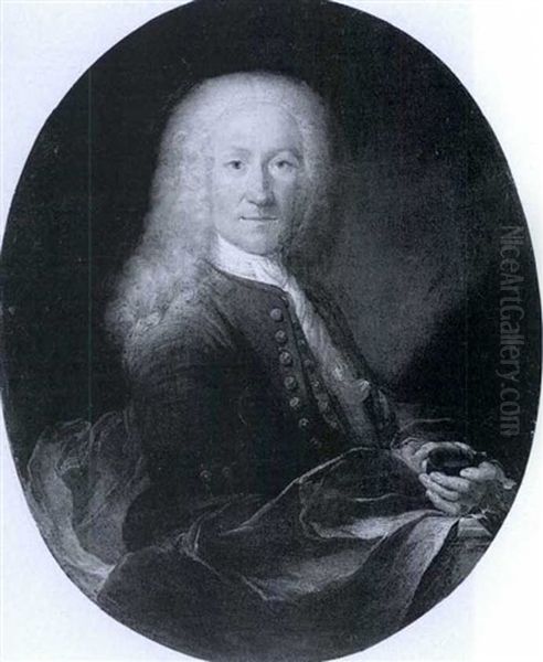 Portrait Of A Gentleman Holding A Snuff Box - view 1