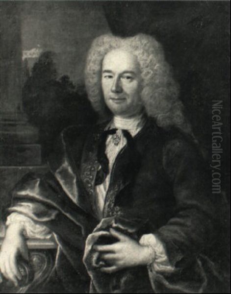 Portrait Of A Gentleman, Said To Be Of Monsieur Landrieu,   Chef De Police Under Louis Xiv - view 1