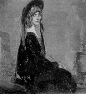 Quiet Beauty: Portrait Of A Young Woman by Alexander Oscar Levy