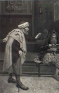 Personnages Dans La Synogogue De Djerba by Alphonse Levy